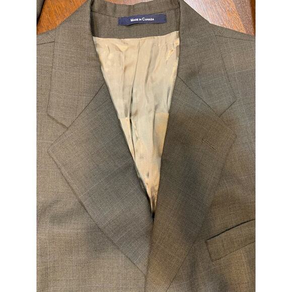 Vtg Chaps Ralph Lauren Wool Cashmere Blend 44R Plaid Blazer Sport Coat Cottage - Picture 15 of 16